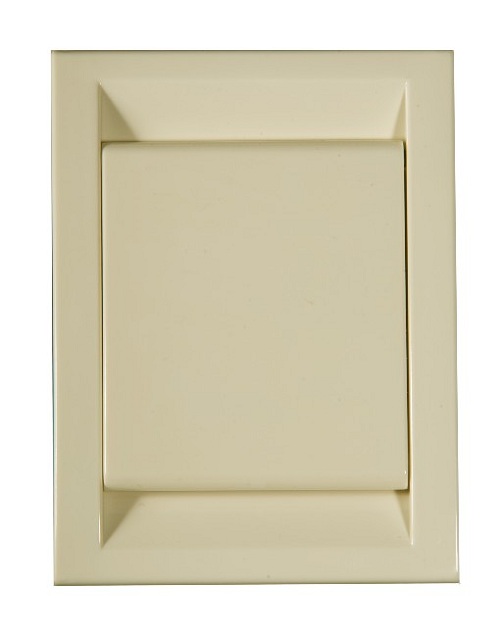 Saugdose aus Kunststoff, ca. 122x92 mm, DECO, beige