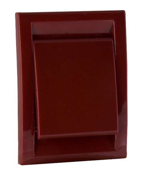 Saugdose aus Kunststoff,  ca 122x92 mm, DECO, rot