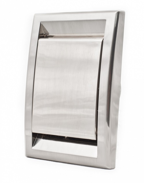 Saugdose aus Kunststoff,  ca 122x92 mm, DECO, Metall-Optik