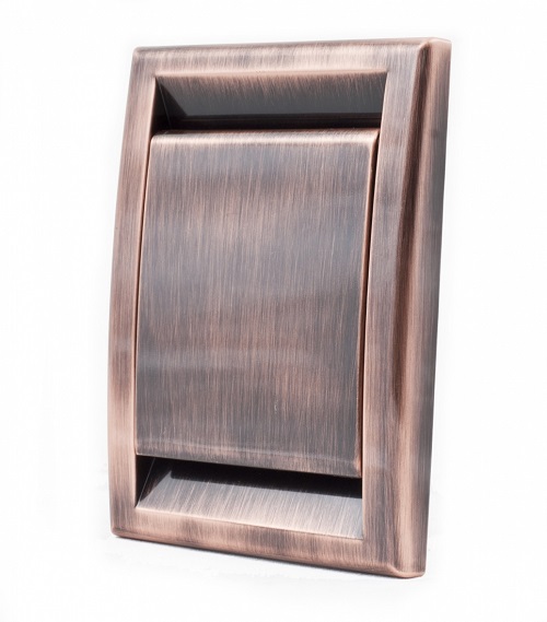 Saugdose aus Kunststoff,  ca 122x92 mm, DECO, Kupfer-Antik