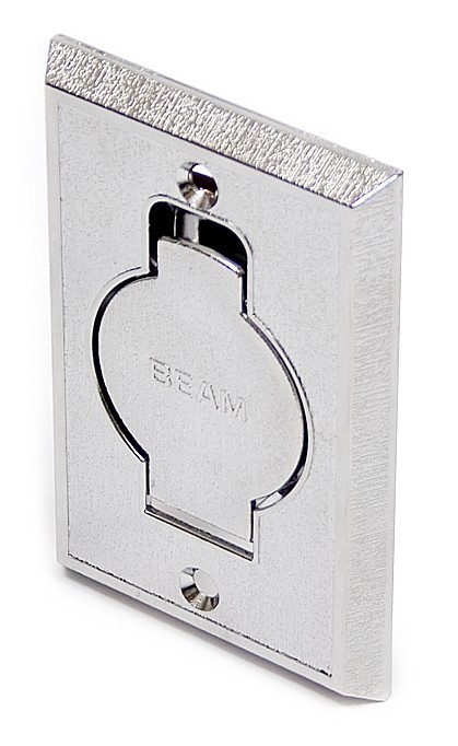 Saugdose aus Metall,13x8cm, silber Oberflche