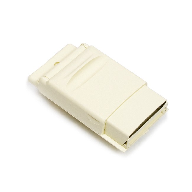 Sockeleinkehrdse und Saugdose, 17cm lang beige