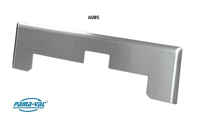 Blende aus Edelstahl (gebrstet) fr Sockeleinkehrdse 