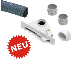 Sockeleinkehrdse-Set, wei - Kippschaltertechnik
